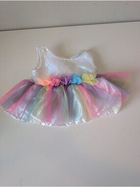 Build A Bear Light Up Tutu Tulle Sequin Dress Outfit Clothing Fairy